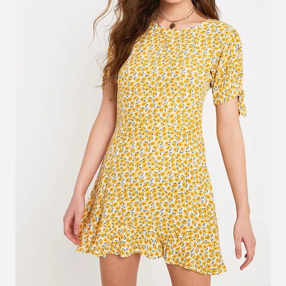 LAST CHANCE! 🌻CUTE SUNFLOWER DRESS TIE SLEEVES🌻